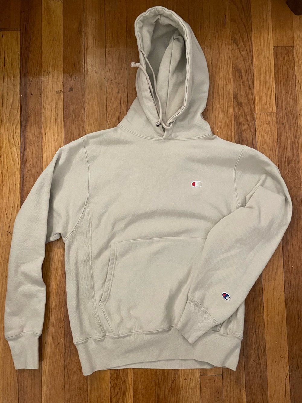 Champion Men's Pullover Hoodie in Cream
